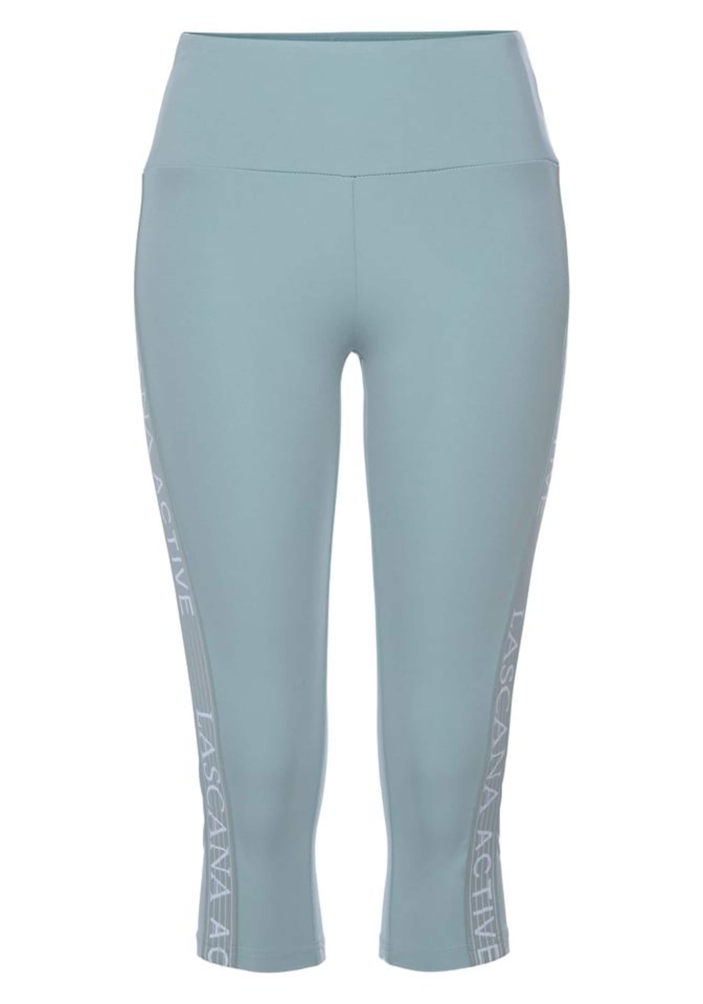 LASCANA ACTIVE Skinny Workout Pants in Grey: front
