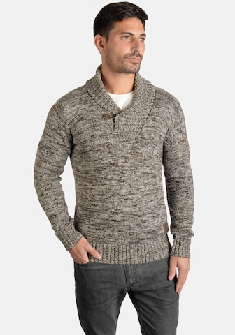 !Solid Pullover 'Phil' in Braun: Vorderseite