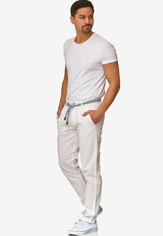 INDICODE JEANS Regular Pants 'Haverfiel' in White