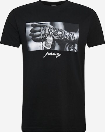 Mister Tee Shirt 'Pray' in Black: front