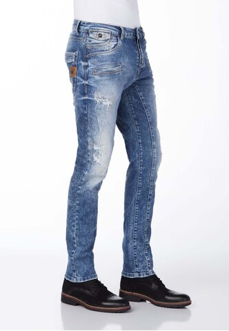 CIPO & BAXX Regular Jeanshose in Blau: predná strana