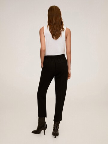 MANGO Regular Pants 'Semiflu' in Black