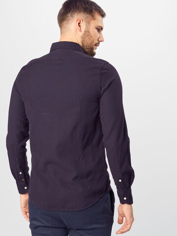 Coupe regular Chemise 'gregory galles' Shiwi en bleu : derrière