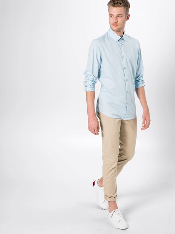 ESPRIT Slim fit Zakelijk overhemd in Blauw