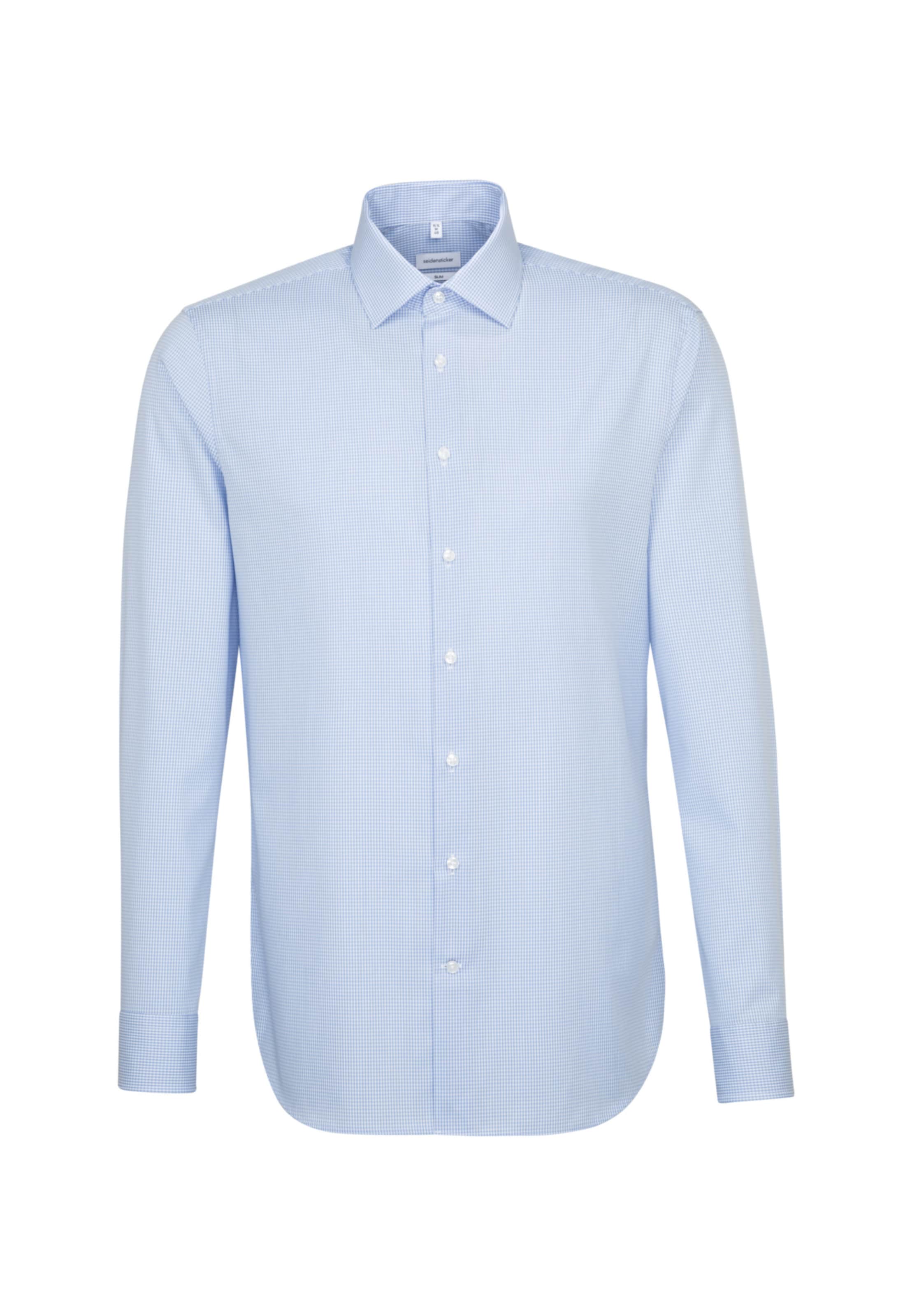 SEIDENSTICKER Slim fit Overhemd in Blauw: voorkant