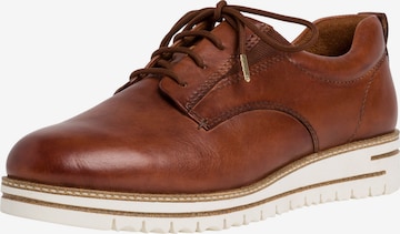 TAMARIS Lace-Up Shoes in Brown: front