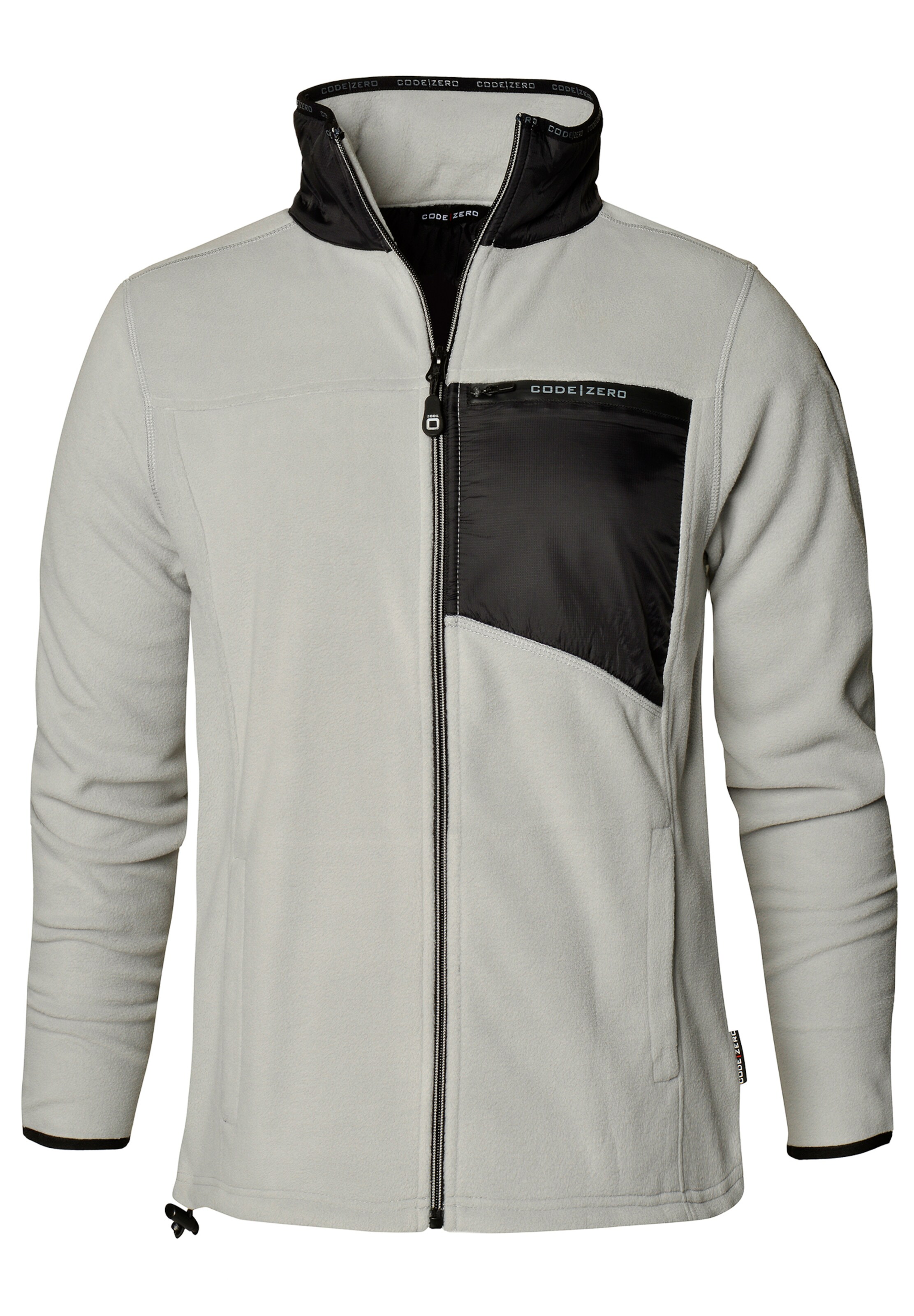 CODE-ZERO - Fleece jas 'Wavesom' in de kleur Lichtgrijs