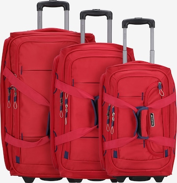 March15 Trading Suitcase Set 'Gogobag' in Red: front