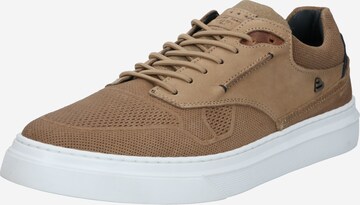 Baskets basses BULLBOXER en beige : devant