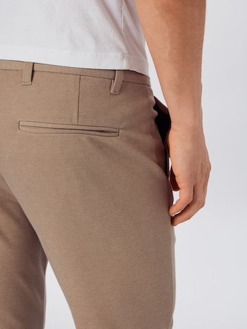 Slimfit Pantaloni 'Superflex' di Lindbergh in marrone