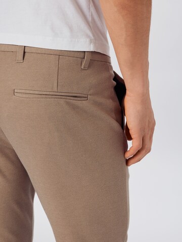 Lindbergh Slimfit Hose 'Superflex' in Braun