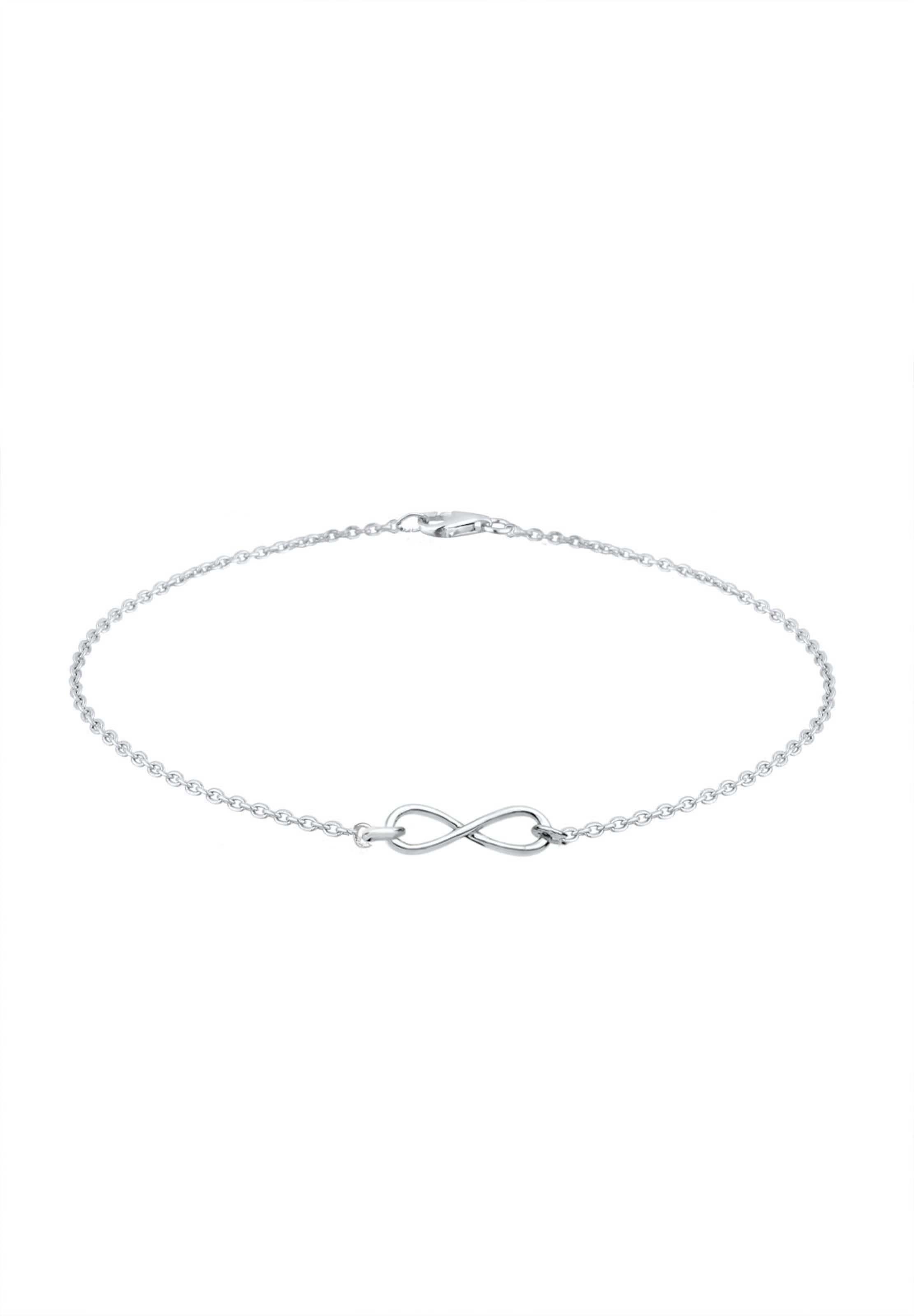 ELLI Armband 'Infinity' in Silber: Vorderseite