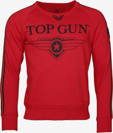 TOP GUN Sweatshirt ' Streak ' in Red: front