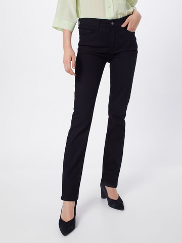 Slimfit Jeans 'Angela' di MAC in nero: frontale