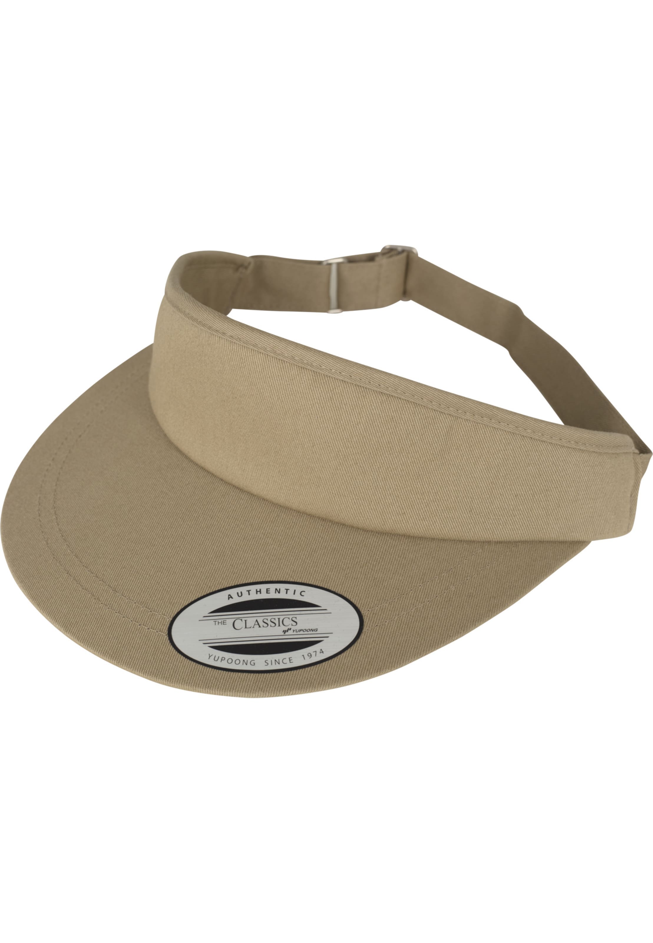 Casquette Flexfit en beige : devant