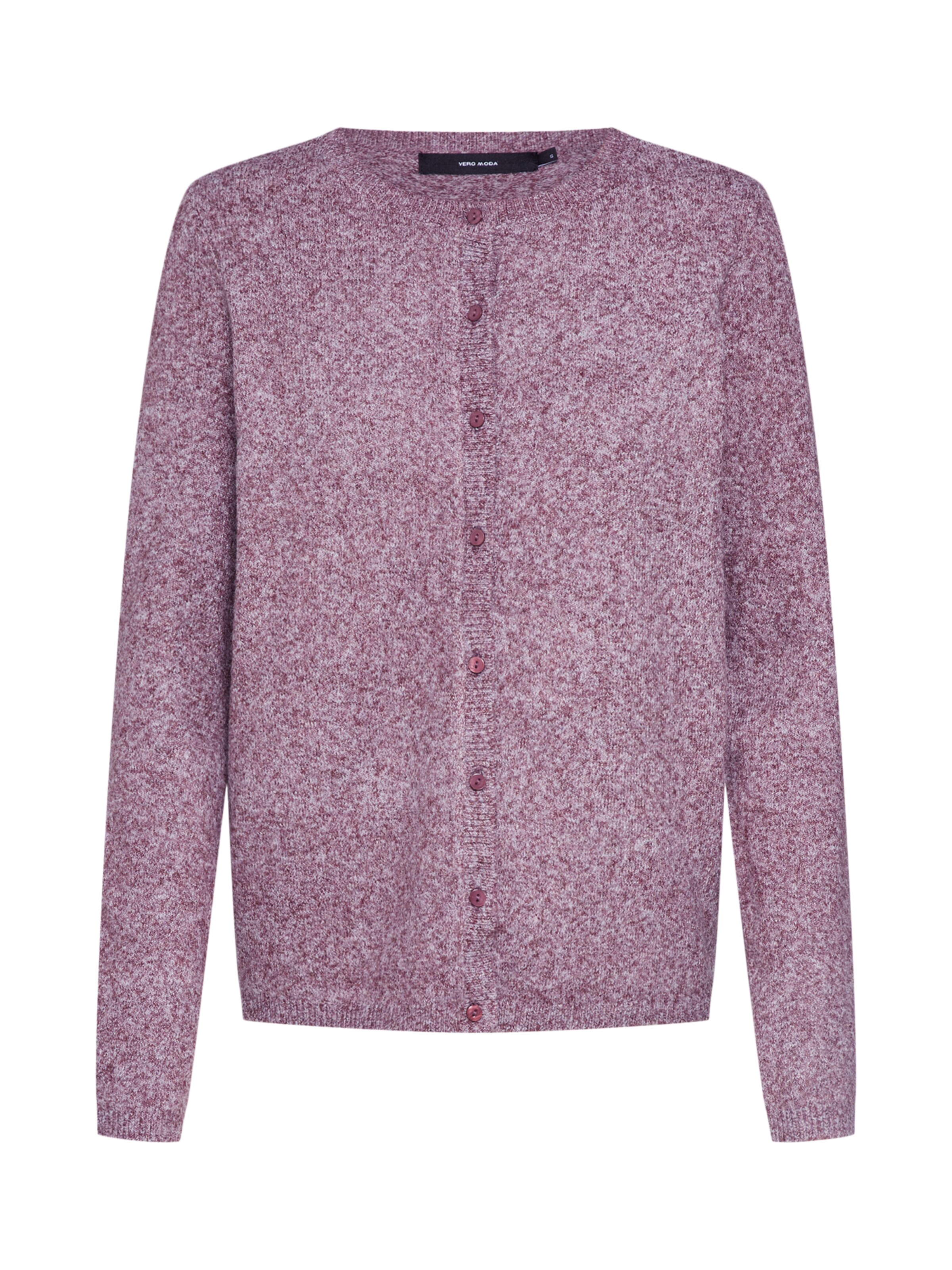 VERO MODA - Gebreid vest in de kleur Wijnrood