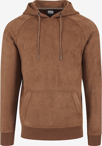 Urban Classics Sweatshirt in Bruin: voorkant