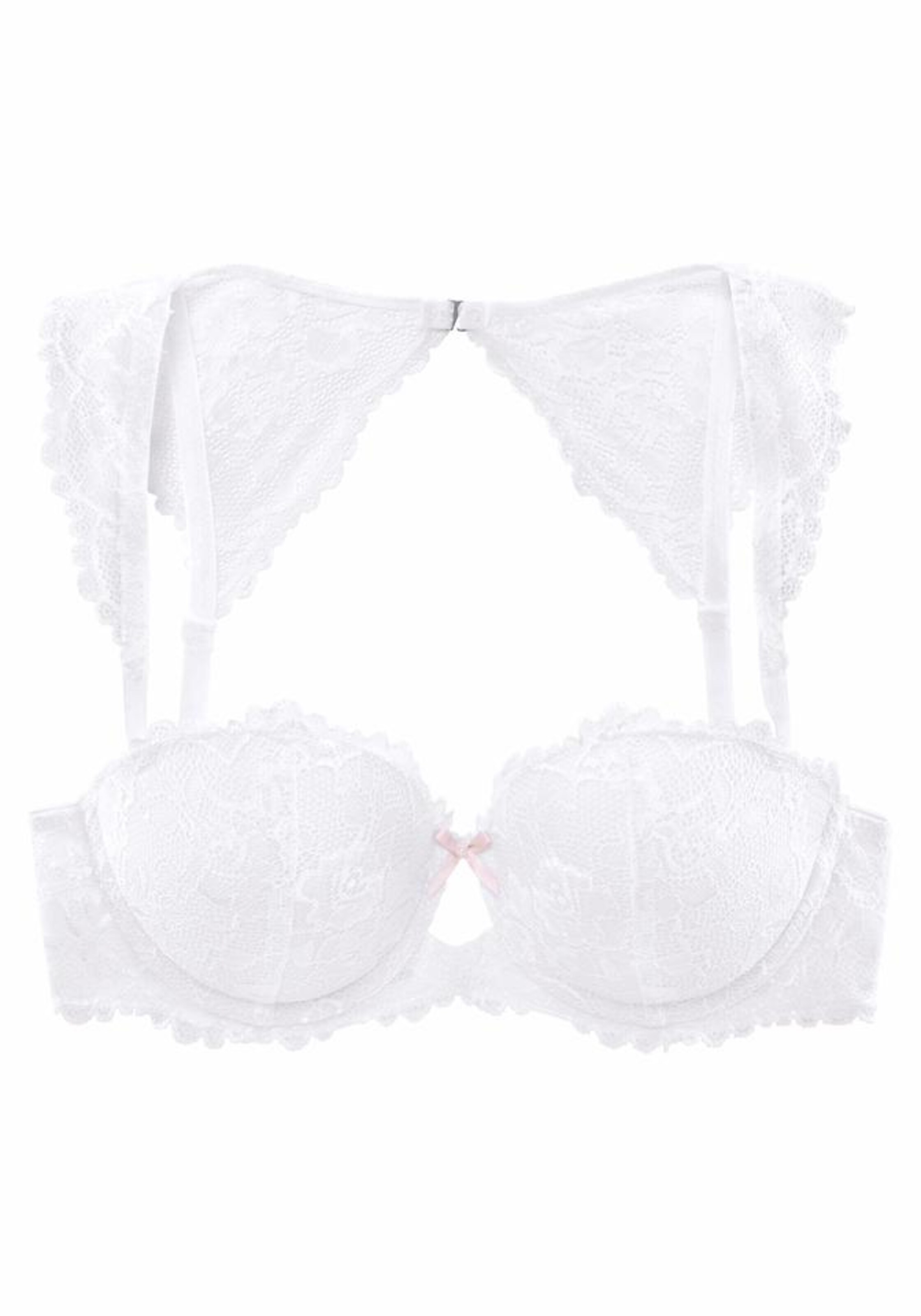 LASCANA - Balconette-Push-up-BH in weiß