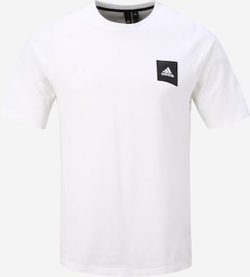 T-Shirt fonctionnel ADIDAS SPORTSWEAR en blanc : devant