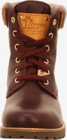 PANAMA JACK Lace-Up Ankle Boots in Red