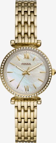 FOSSIL Analogna ura 'Carlie Mini' | zlata barva: sprednja stran