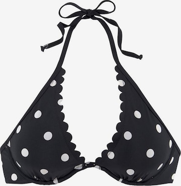 Triangle Hauts de bikini LASCANA en noir : devant