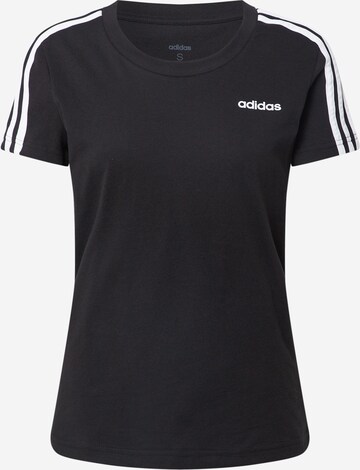 Tricou funcțional 'Essentials 3S' de la ADIDAS PERFORMANCE pe negru: față