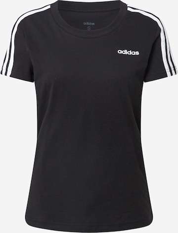 ADIDAS PERFORMANCETehnička sportska majica 'Essentials 3S' - crna boja: prednji dio