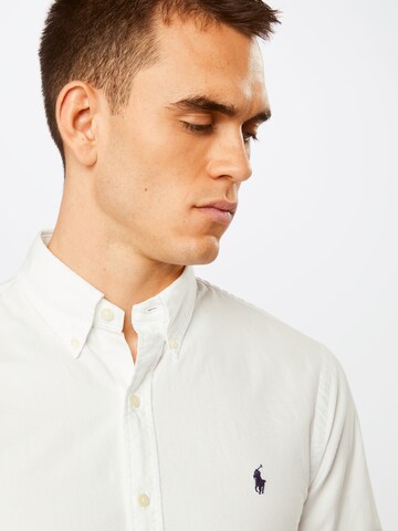 Polo Ralph Lauren - Ajuste estrecho Camisa de negocios en blanco