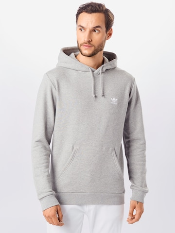 Coupe regular Sweat-shirt 'Trefoil Essentials' ADIDAS ORIGINALS en gris : devant