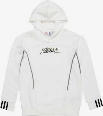 ADIDAS ORIGINALS Sweatshirt in Wit: voorkant