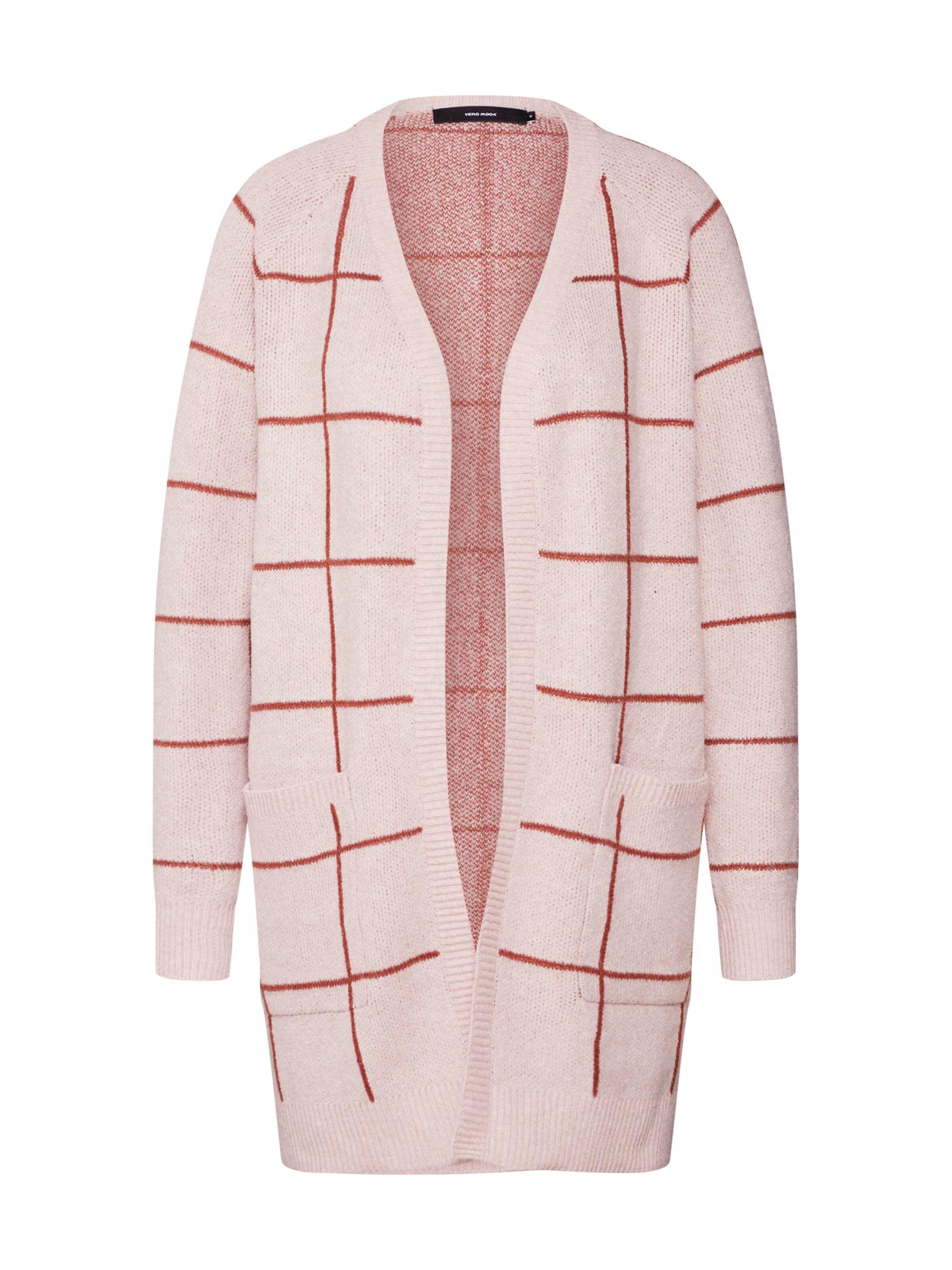 VERO MODA - Gebreid vest 'DOFFY JACQUARD' in de kleur Rosé