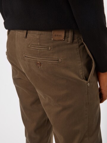 Regular Pantalon chino 'Fabio' BRAX en vert