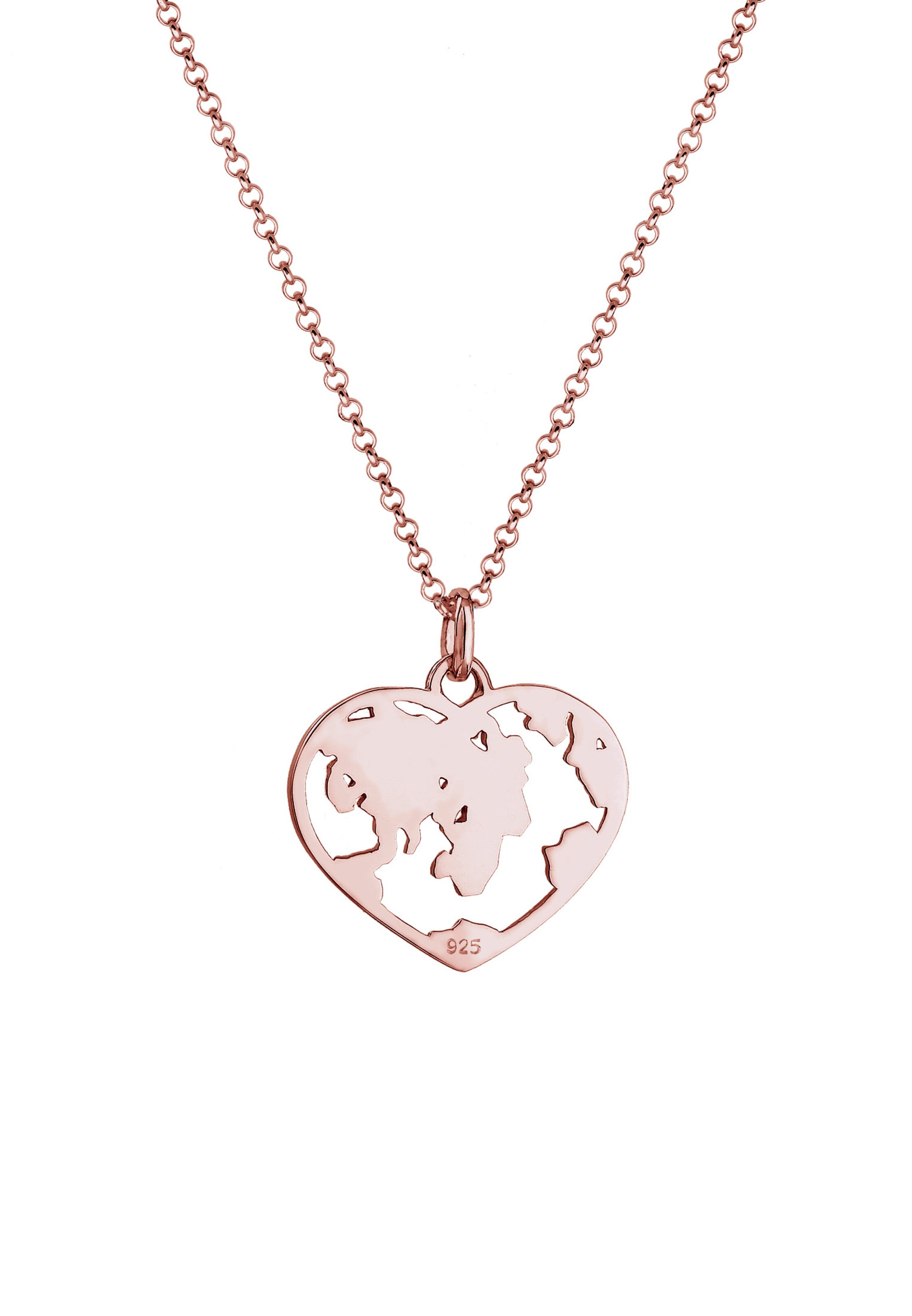 ELLI Ketting 'Weltkugel' in Goud