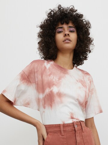 EDITED T-shirt 'Miri' i beige: framsida