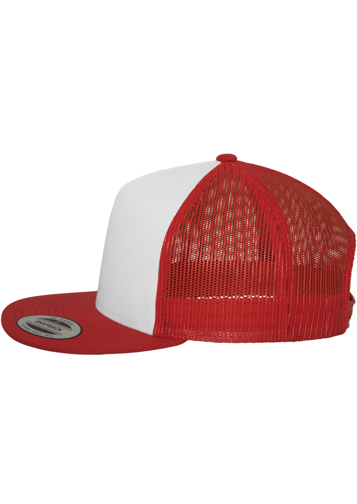 Flexfit Cap Classic in Rot, Weiß 