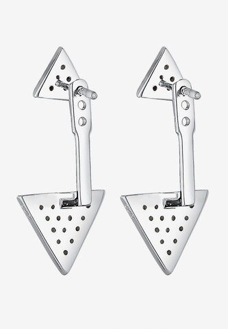 ELLI Earrings 'Double Studs' in Silver