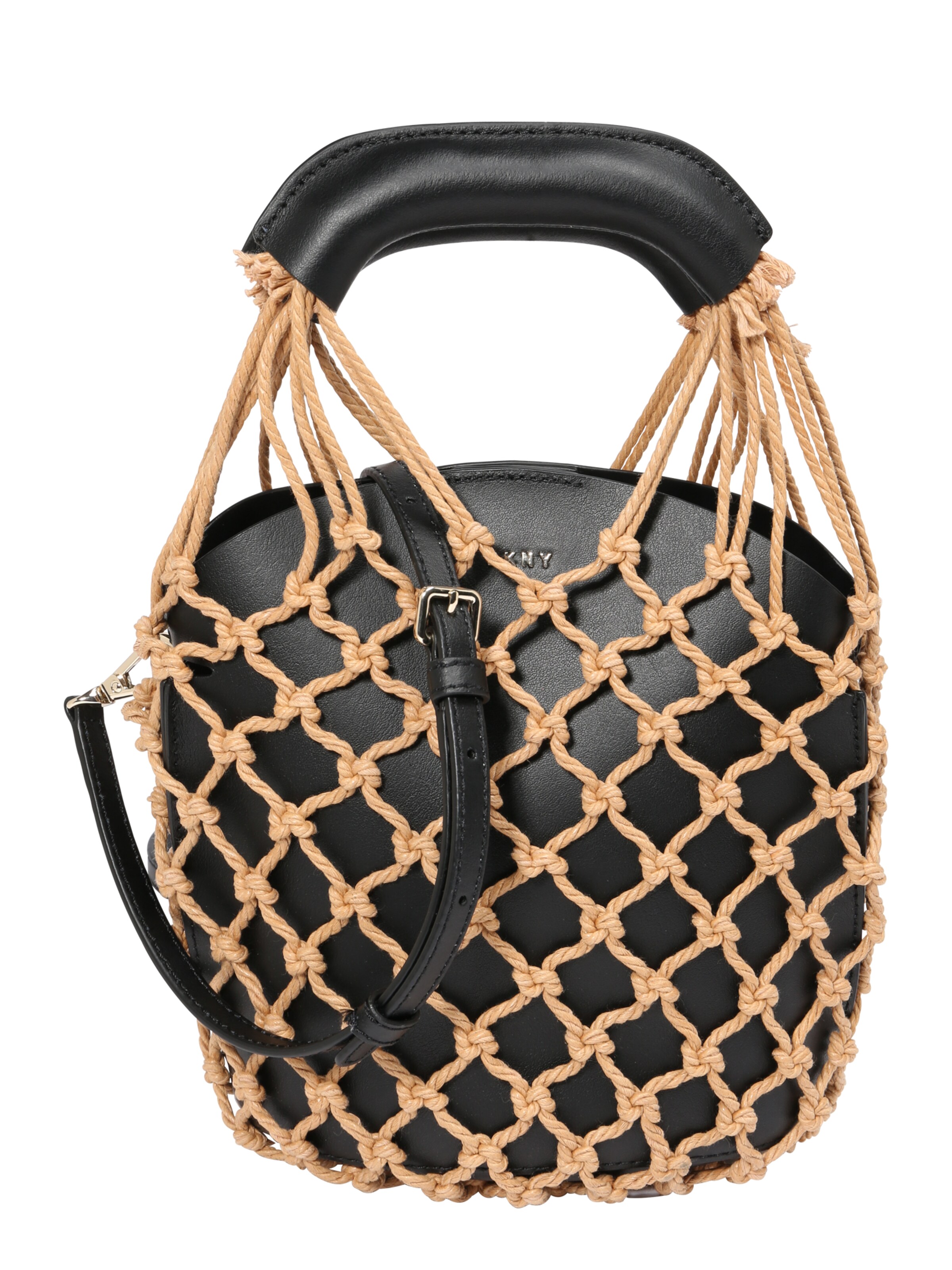 DKNY - Schoudertas 'NOIR - BUCKET-MESH' in de kleur Sand