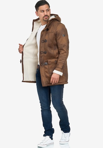 INDICODE JEANS Winter Coat 'Calshot' in Brown