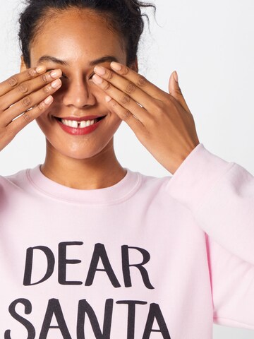 Boohoo - Sweatshirt 'Dear Santa Christmas' em rosa