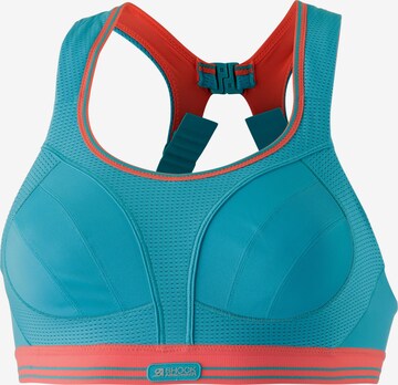 Bustier Soutien-gorge de sport 'Run' SHOCK ABSORBER en bleu : devant