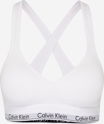 Calvin Klein - Soutien de tecido Soutien 'Lift' em branco: frente