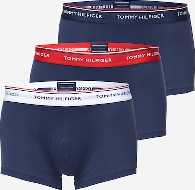 Tommy Hilfiger Underwear Boxers em azul escuro / cinzento / vermelho sangue / branco, Vista do produto