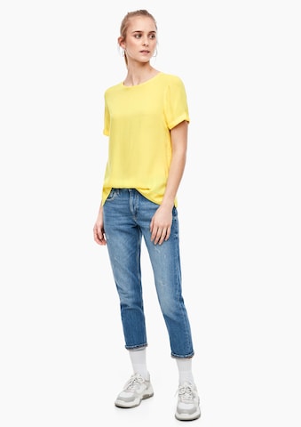 QS Blouse in Yellow: front