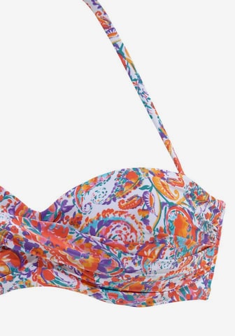 VENICE BEACH Bandeau Bikini in Mischfarben