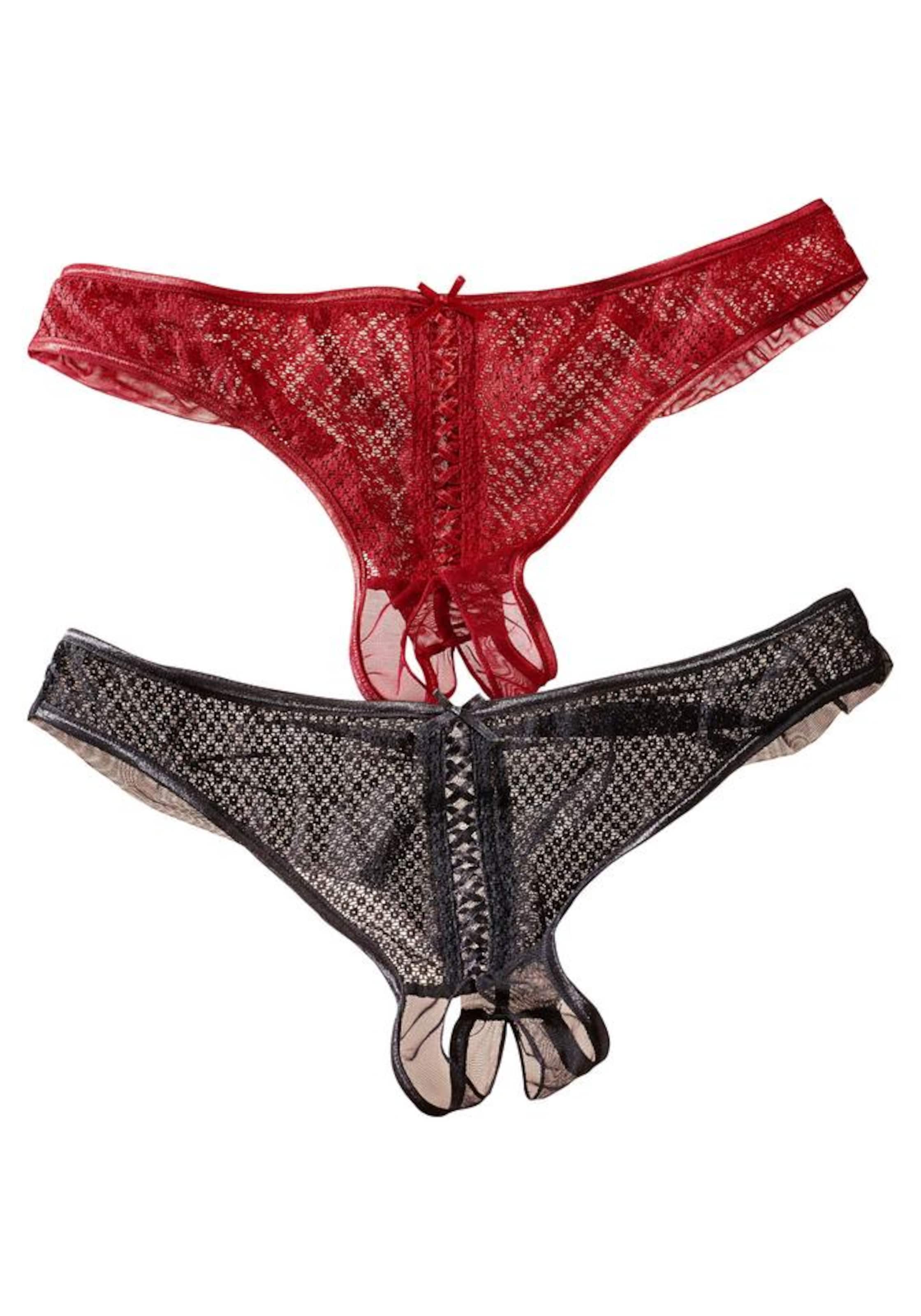 PETITE FLEUR GOLD Белье с вырезом в Красный: спереди