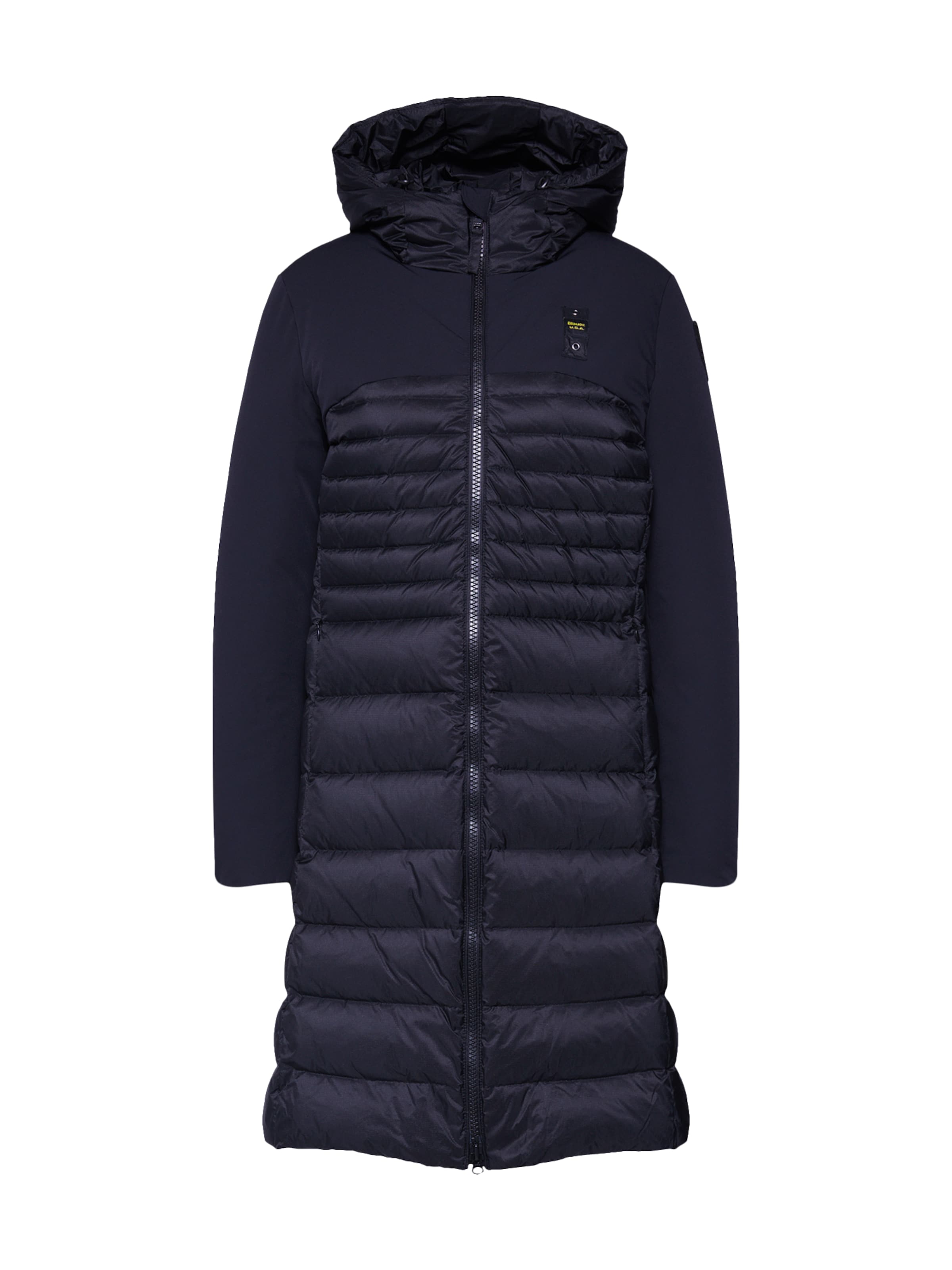 Blauer.USA - Wintermantel 'IMPERMEABILE TRENCH LUNGHI IMBOTTITO PIUMA' in de kleur Zwart