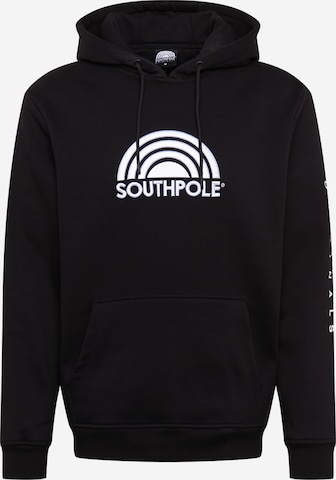 SOUTHPOLE Sweatshirt in Black: front