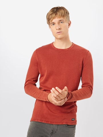 Coupe regular Pull-over 'GARSON' Only & Sons en rouge : devant