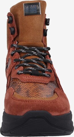 SCAPA High-Top Sneakers in Brown